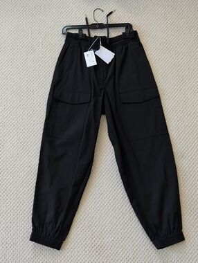 Helmut Lang Black Cargo Jogger Pants